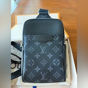 Louis Vuitton Taigarama Outdoor Sling Bag in Black Monogram